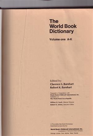 World Book Dictionary Vol1 A-K