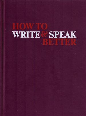How to write and speak better
