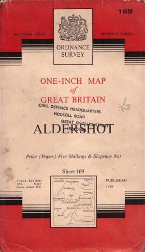 Aldershot S169 Map