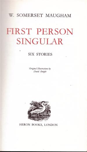First Person Singular (6 stories)